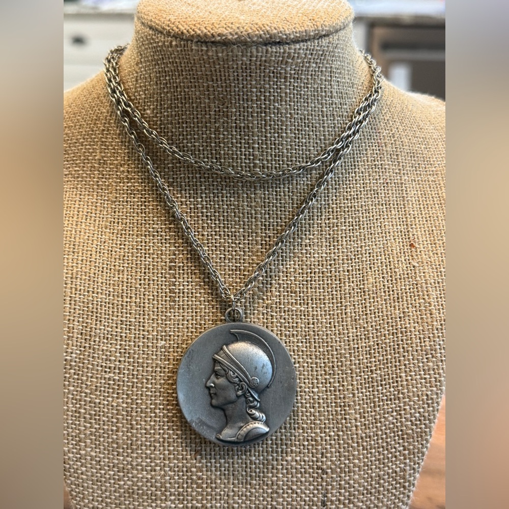 Vintage Joseff of Hollywood Pewter Necklace